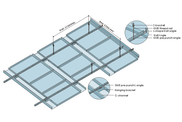 800 Linear Grid Ceiling System